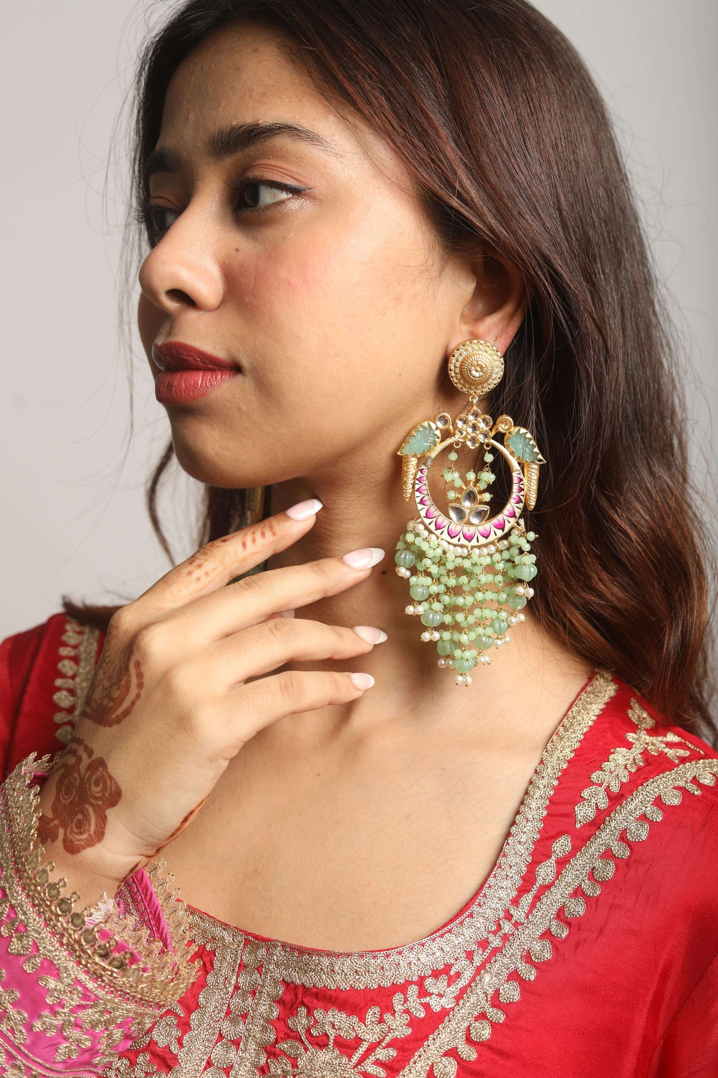 HOOR~ Long top with Pants and dupatta