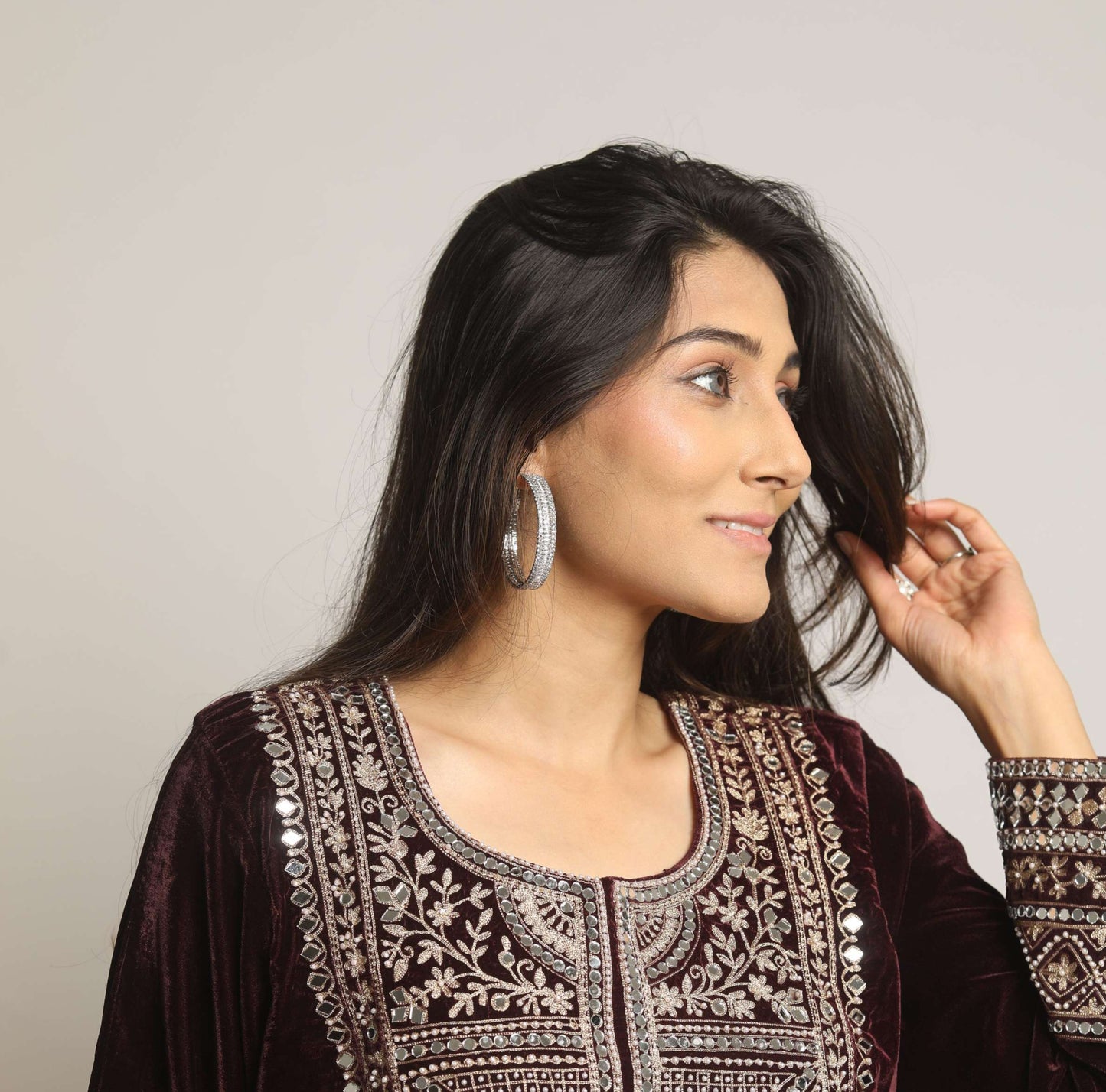 Eternity Hoop Earrings