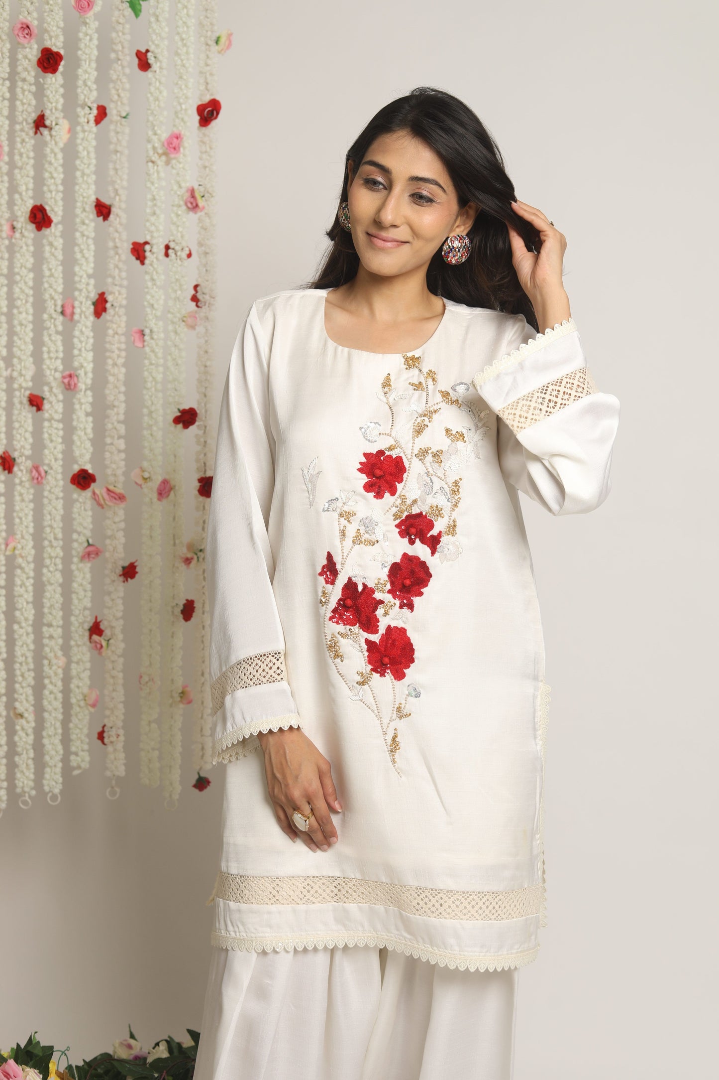 Oversized kurta with Farsi Salwar Set