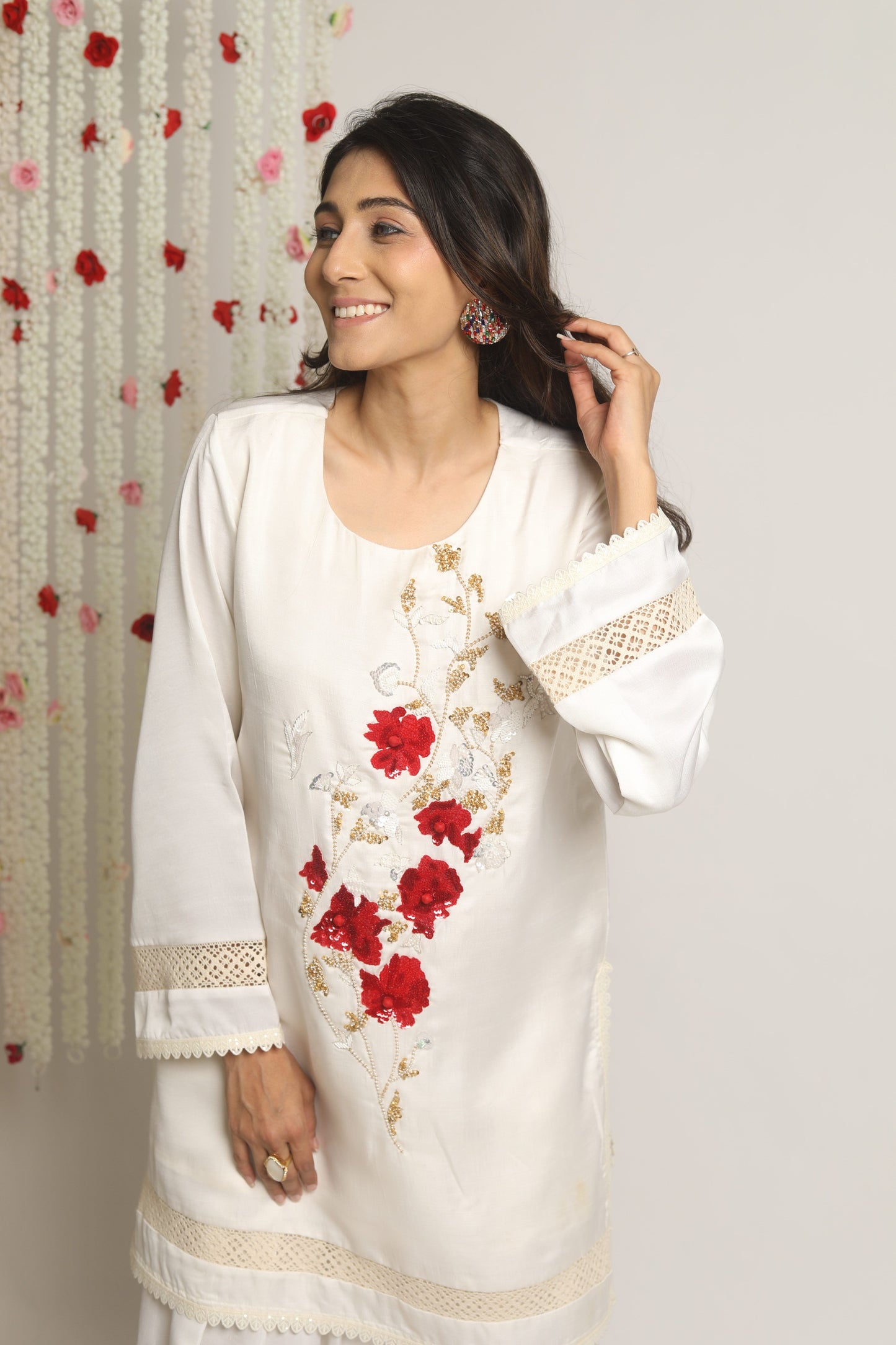 Oversized kurta with Farsi Salwar Set