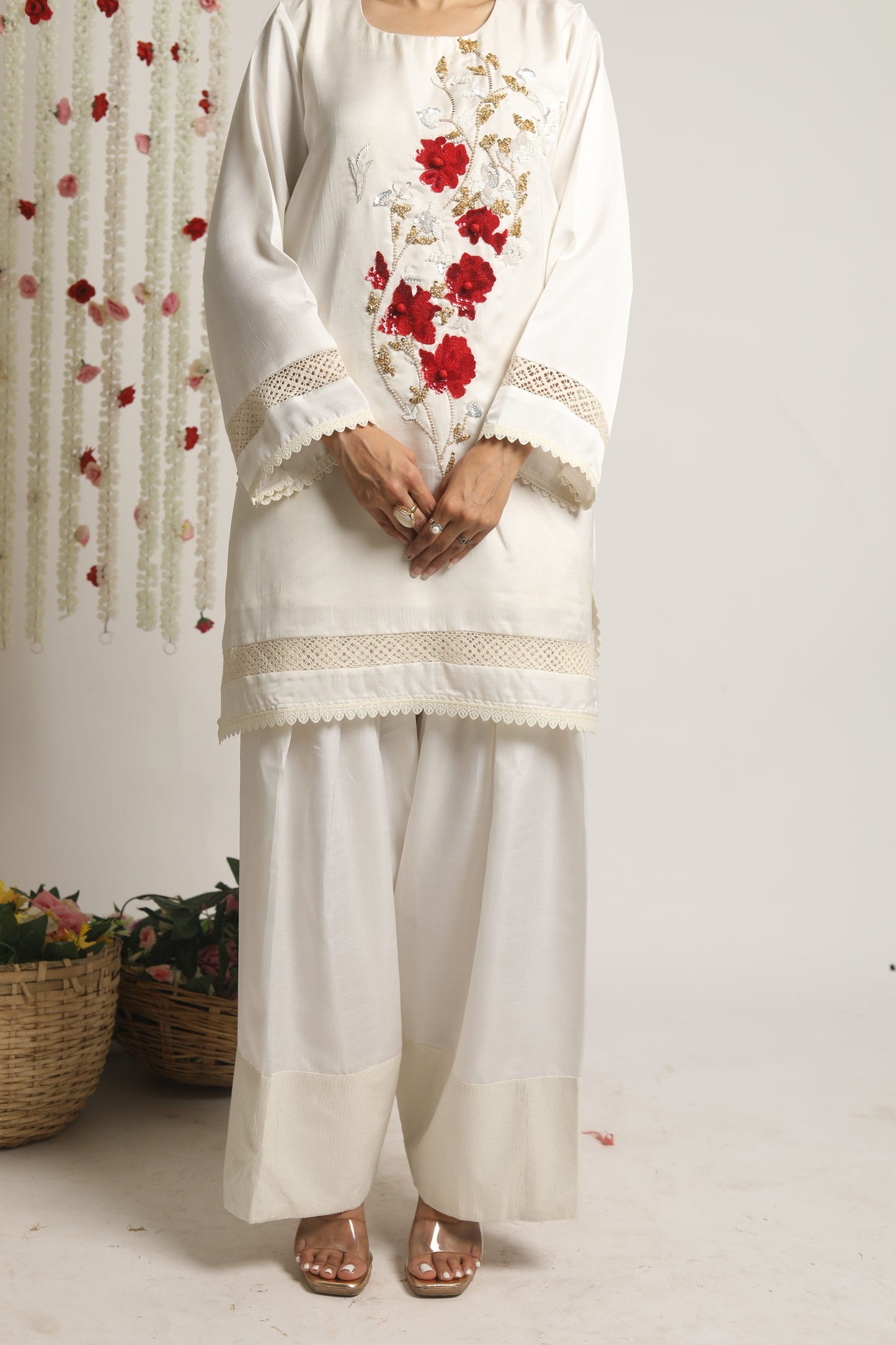 Oversized kurta with Farsi Salwar Set