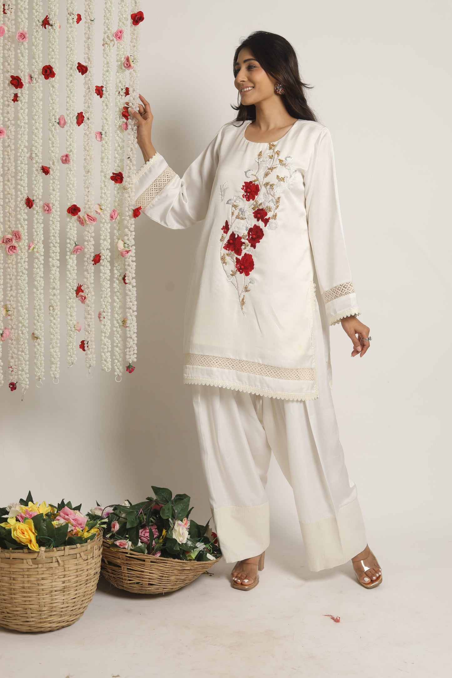 Oversized kurta with Farsi Salwar Set