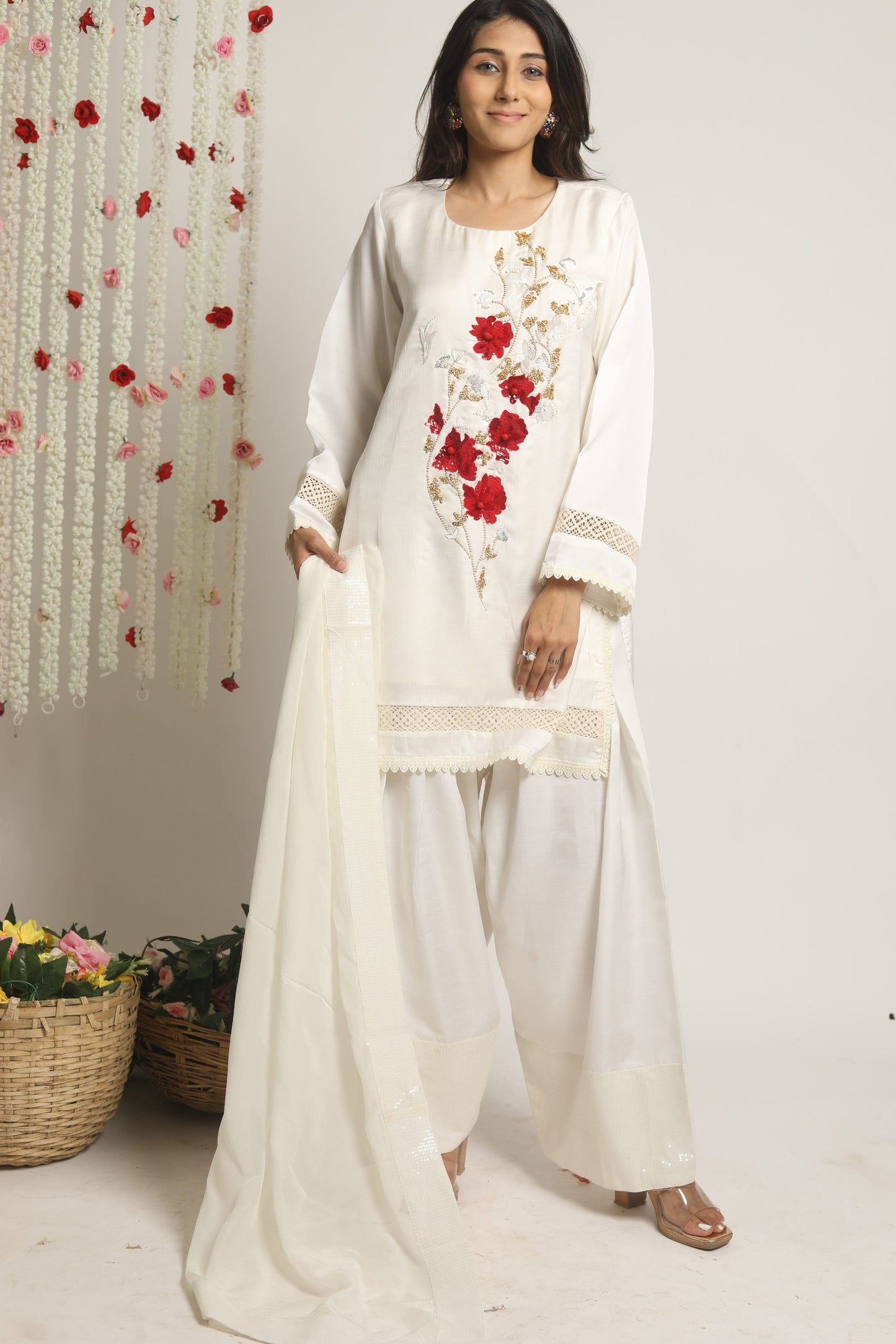 Oversized kurta with Farsi Salwar Set