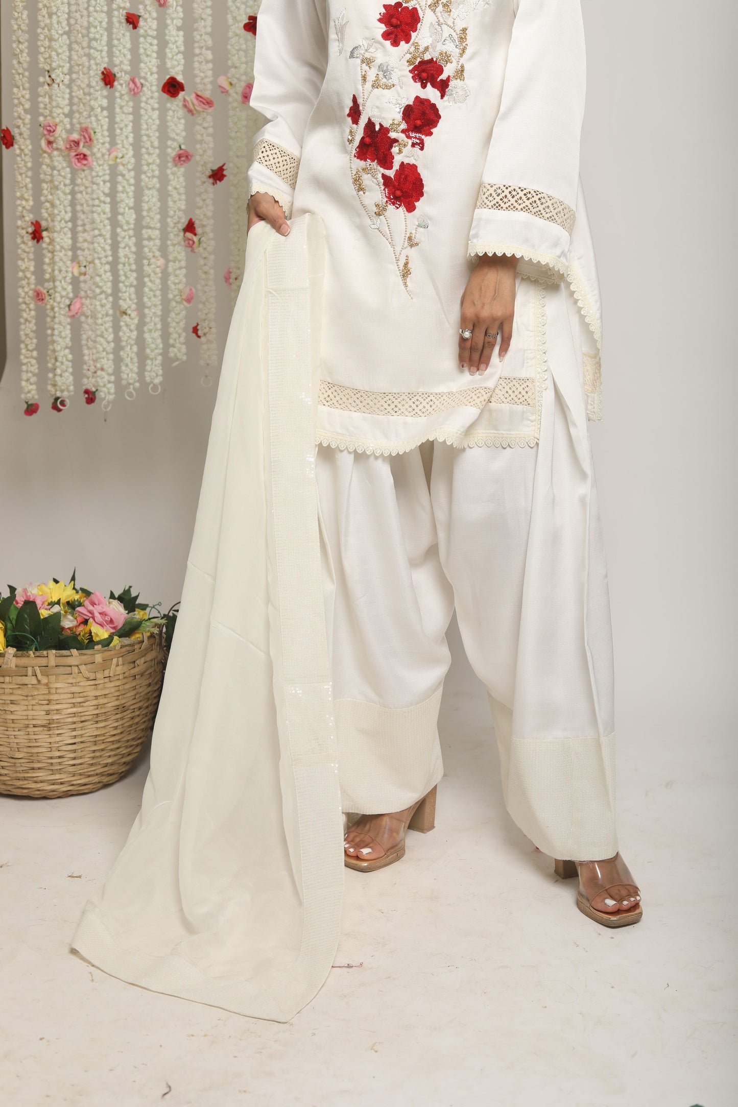 Oversized kurta with Farsi Salwar Set