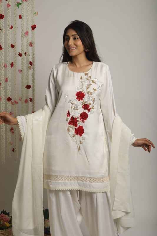 Oversized kurta with Farsi Salwar Set