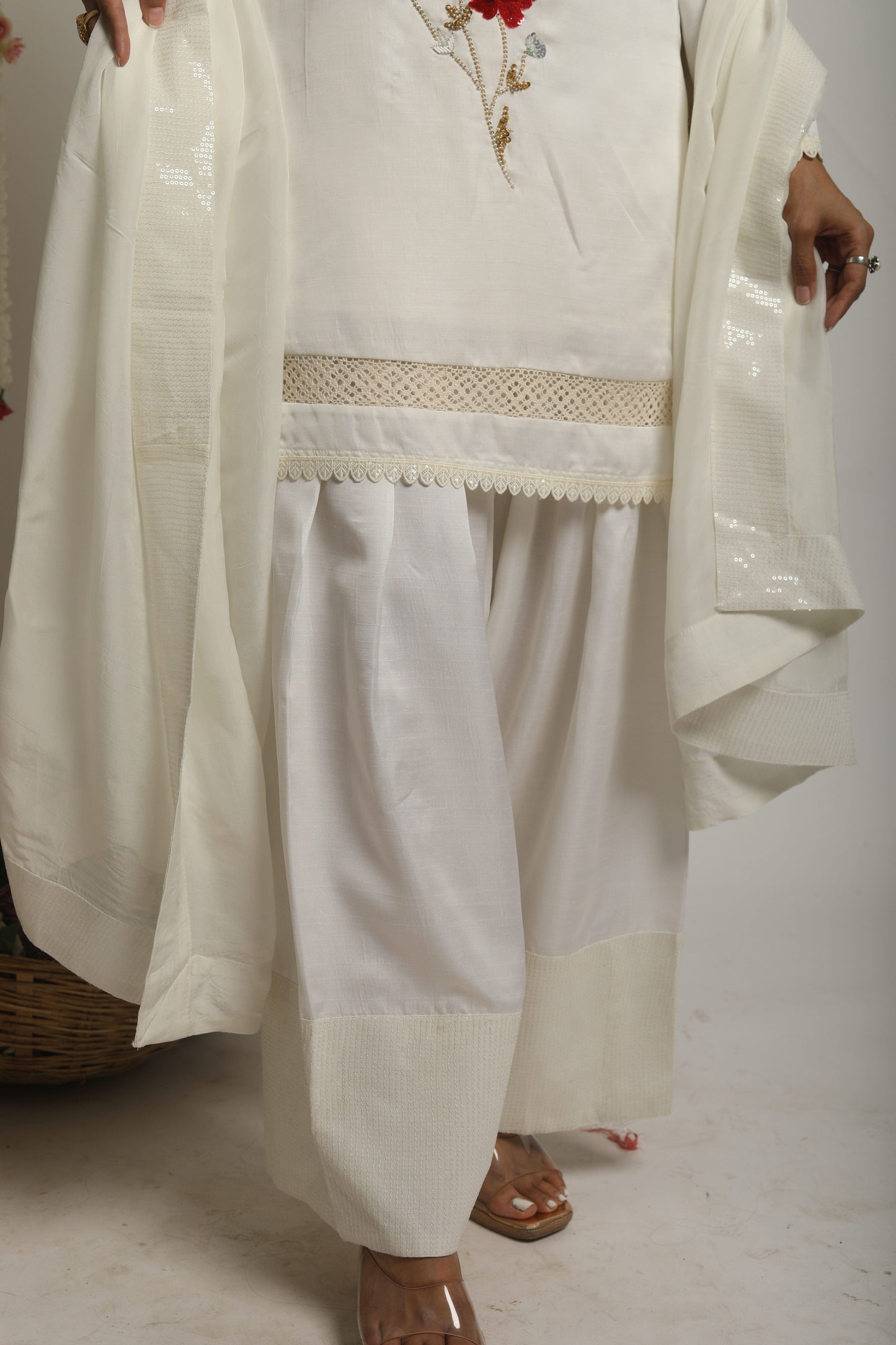 Oversized kurta with Farsi Salwar Set