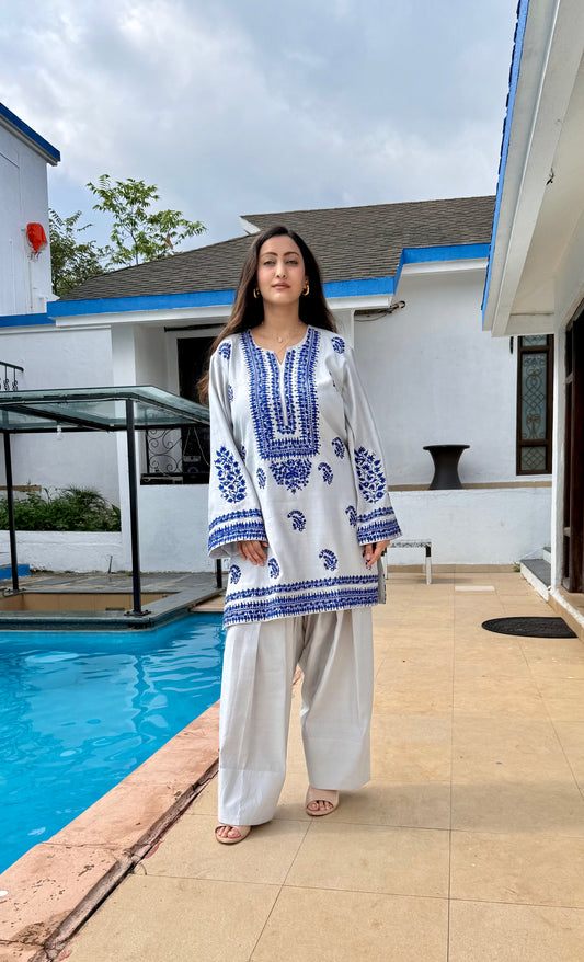 Short Kurta with Farsi Salwar set