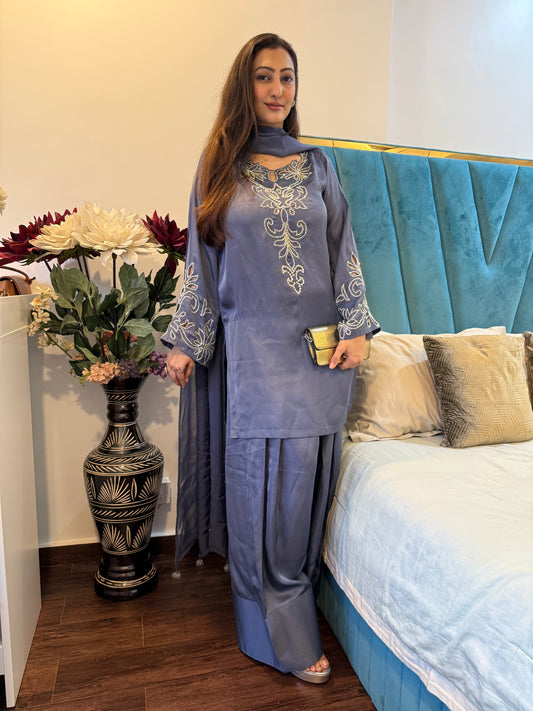 Crystal handwork farsi salwar set