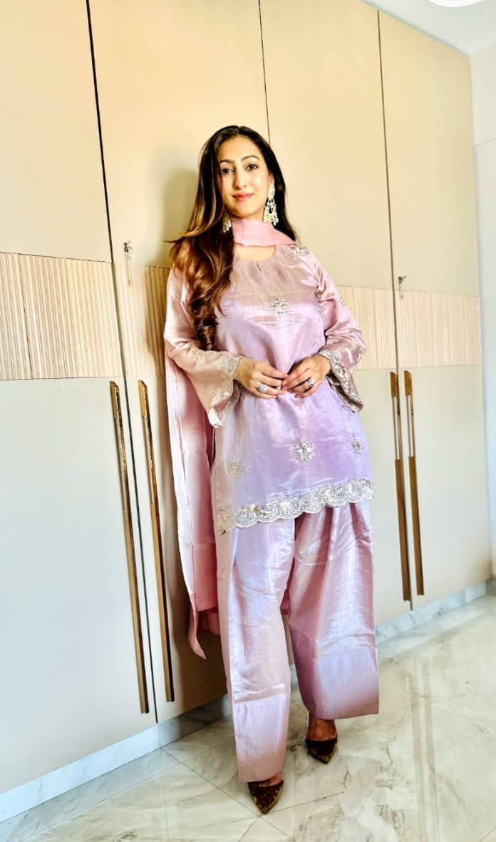 Short Kurti with Farsi Salwar and Dupatta