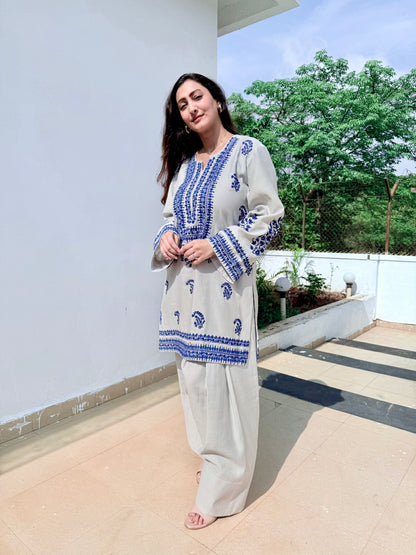 Short Kurta with Farsi Salwar set