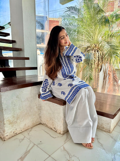 Short Kurta with Farsi Salwar set