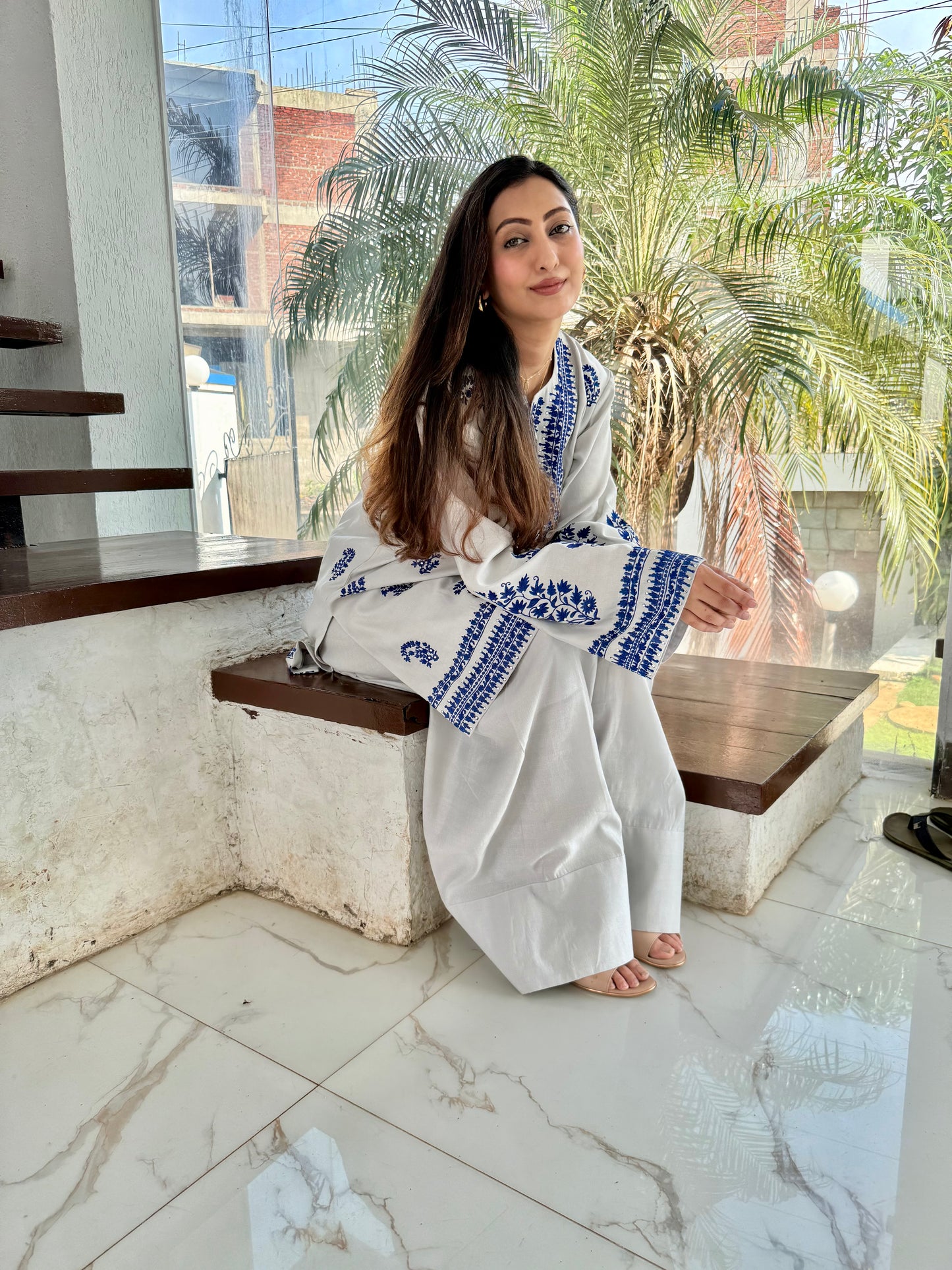 Short Kurta with Farsi Salwar set