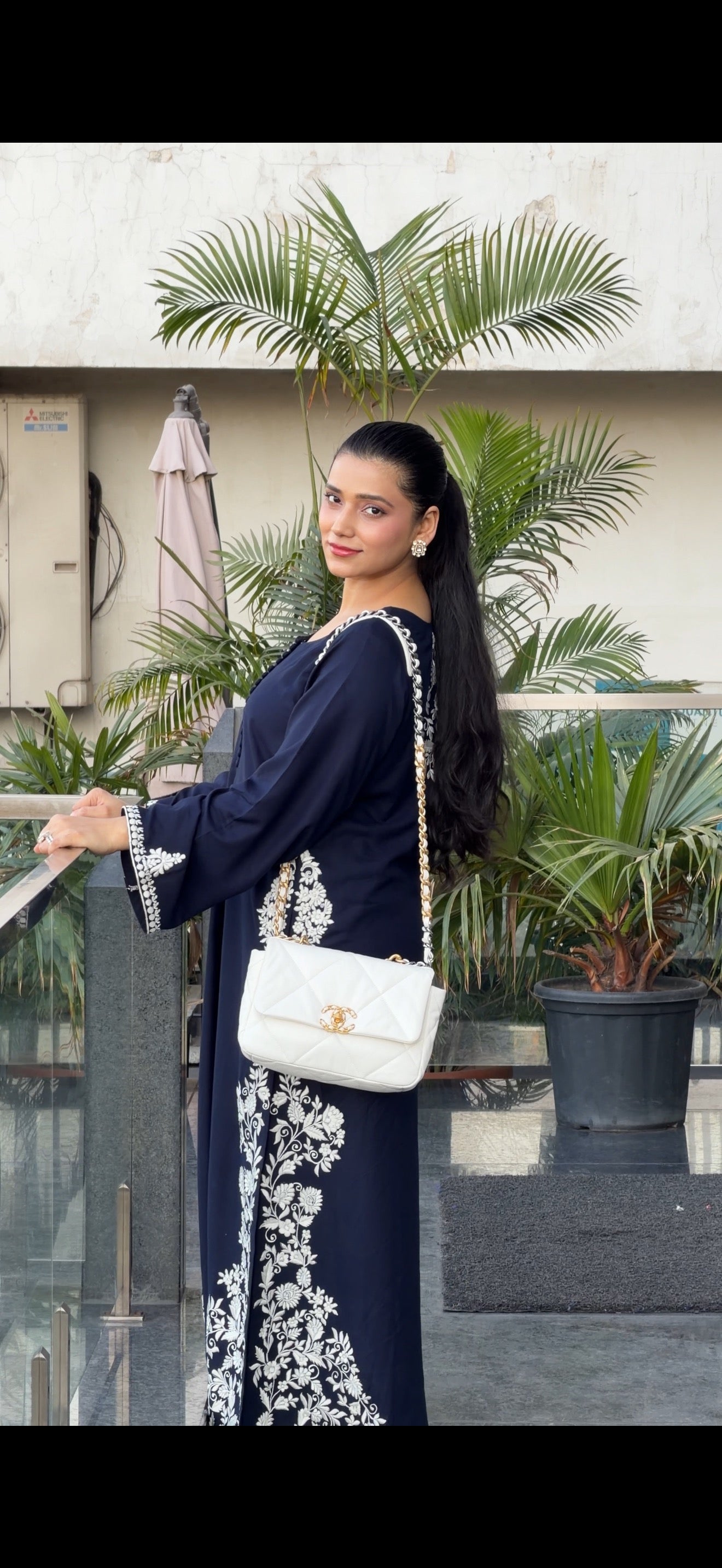 Long kurta with high slits with flair pants