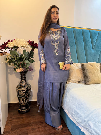 Crystal handwork farsi salwar set