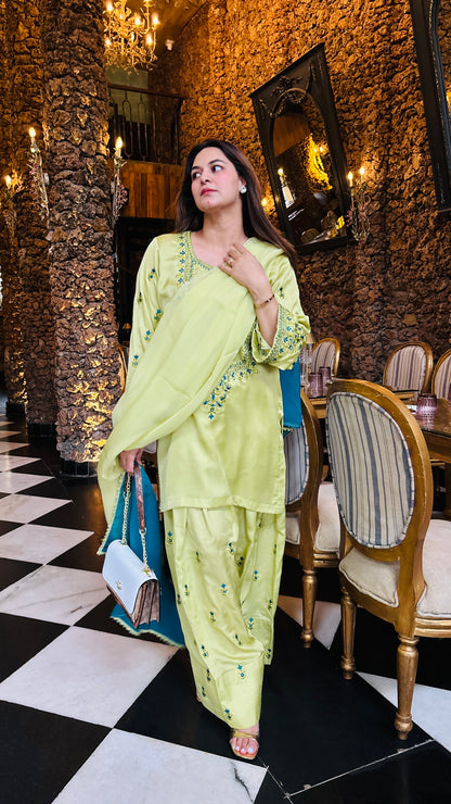 Short Kurta with farsi set