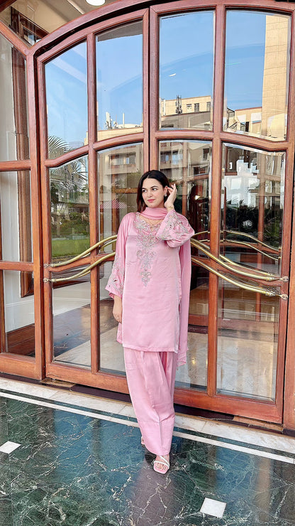 Crystal handwork farsi salwar set