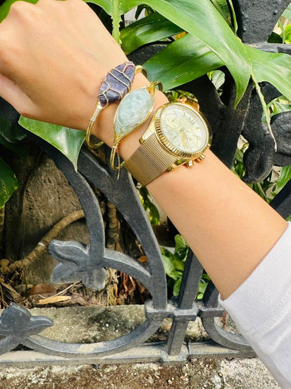 Amethyst Bangle and Gold