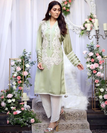 High neck kurta with pants