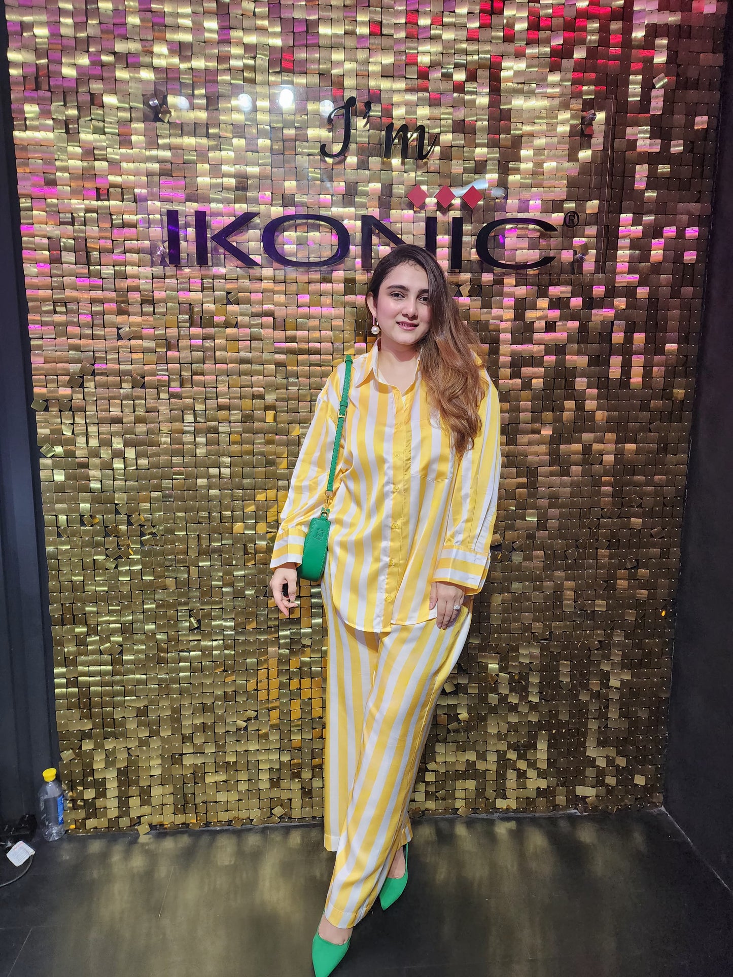 Weekend Glow Lounge Set – Yellow Stripe Edition