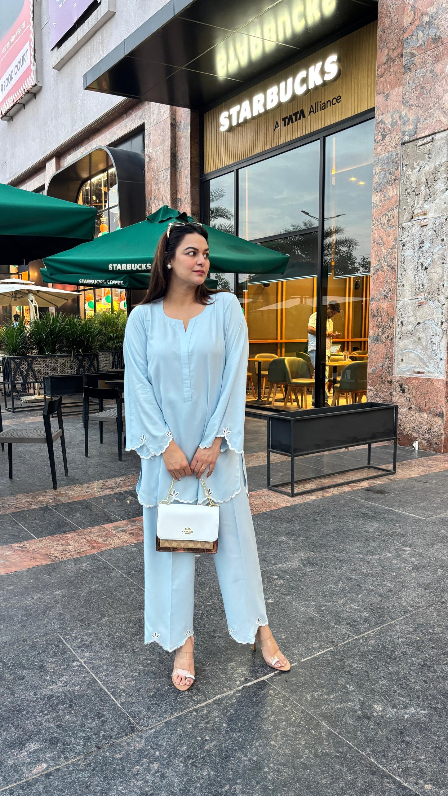 Cutwork Embroidery Short kurti with Pants
