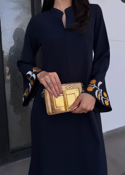 Black Long Kurta with straight pants